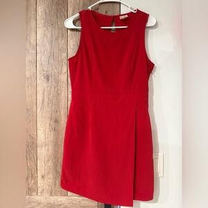 Forever 21 Exclusive Open Back Red Sleeveless Mini Sheath Dress